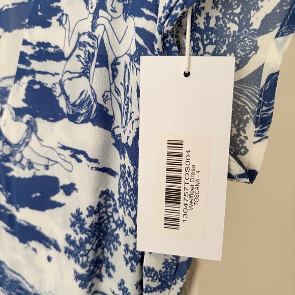 NWT- Reformation Wellfleet Midi Dress with Cut Out Back- Size 4 (Slim fit) - Picture 3 of 8